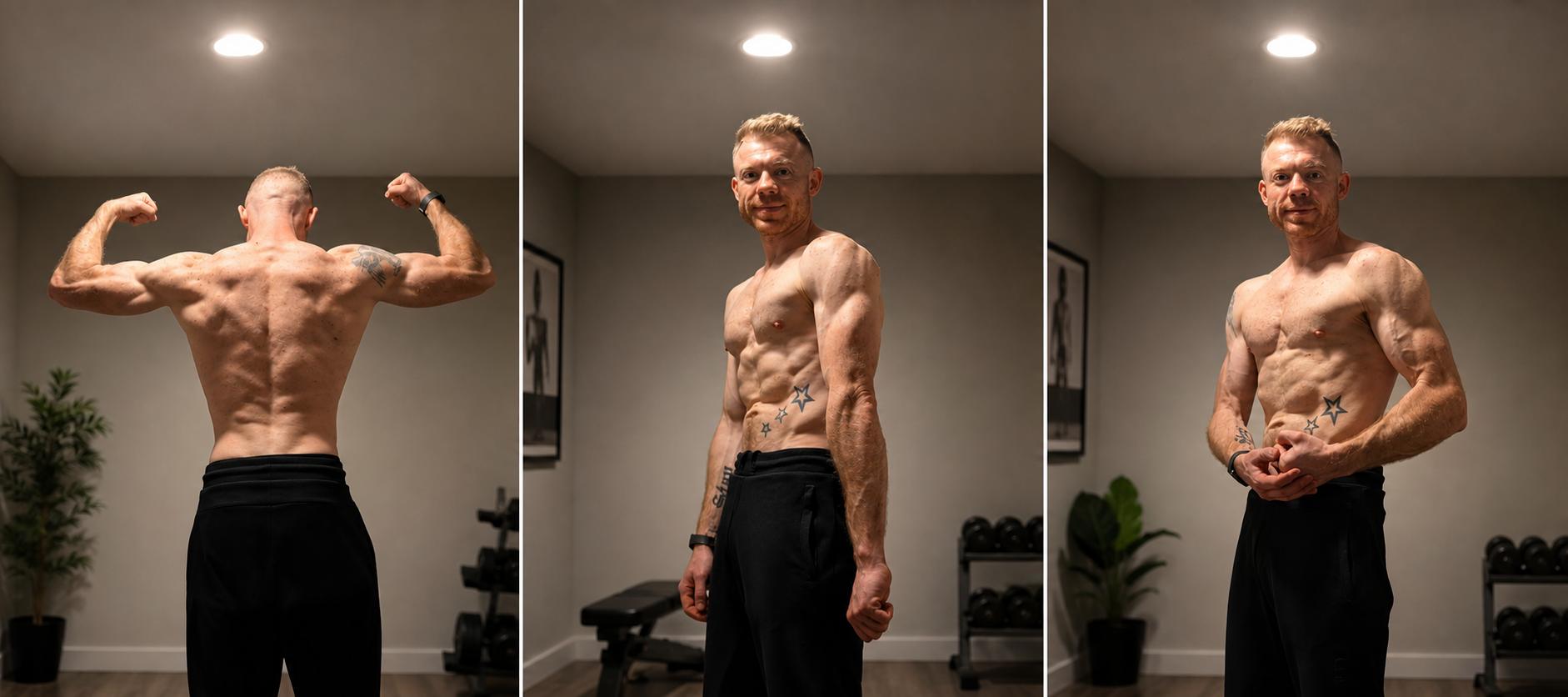 Keith after, under 12% body fat